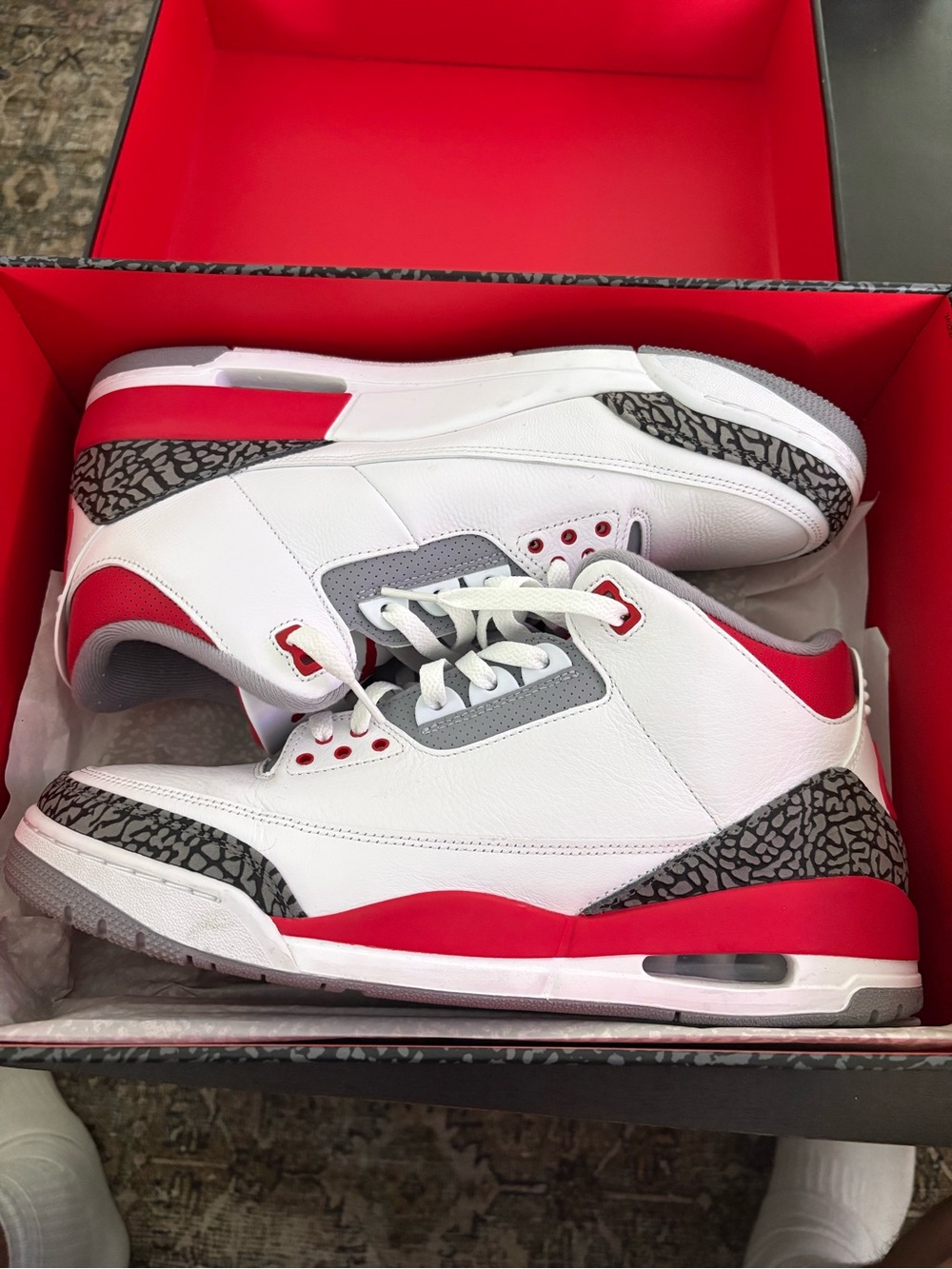Jordan 3 Fire Red Size 13